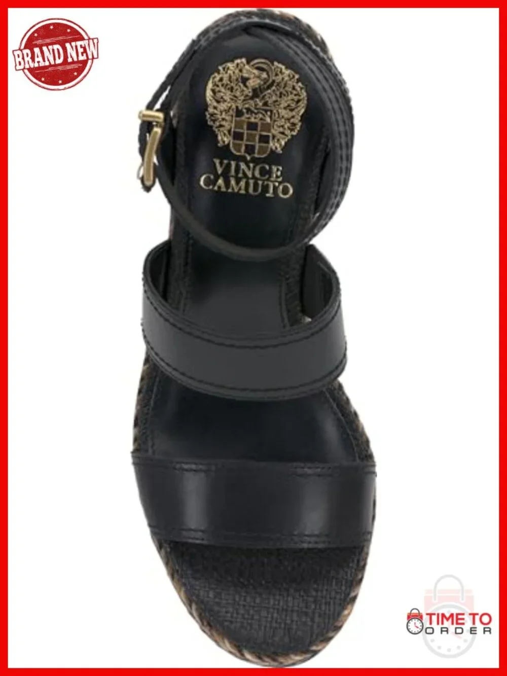 Leather Espadrille Wedge Sandals with Platform Ankle Strap
